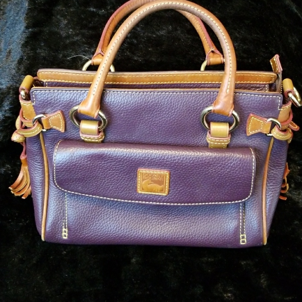 Pebbled/Florentine Leather medium  handbag